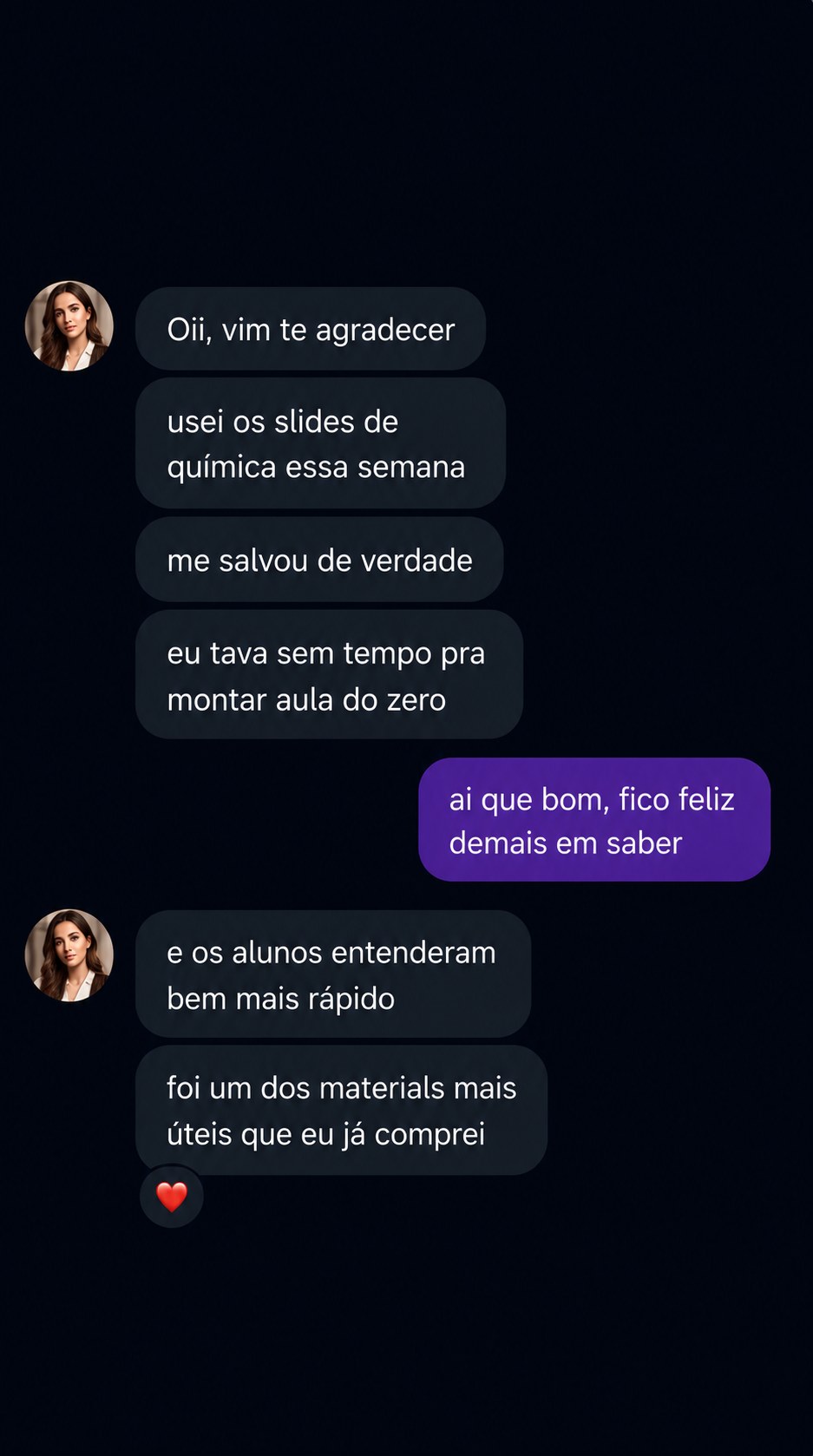 Depoimento de professor(a)